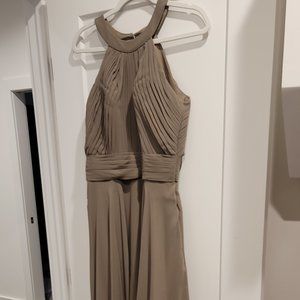 Azazie Taupe Bridesmaids Dress, Size 10, Altered to Size 6